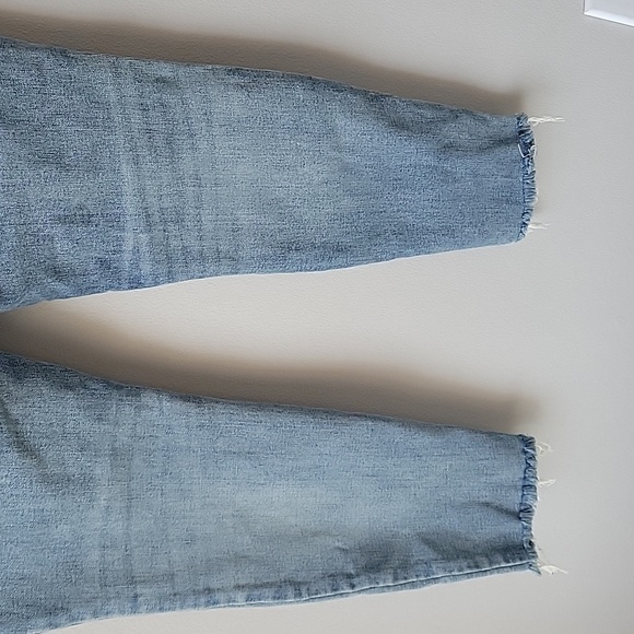 Lucky Brand Mid Rise Skinny Ava Denim Jeans Women Sz 10/30 Distressed Light Blue - Picture 3 of 12